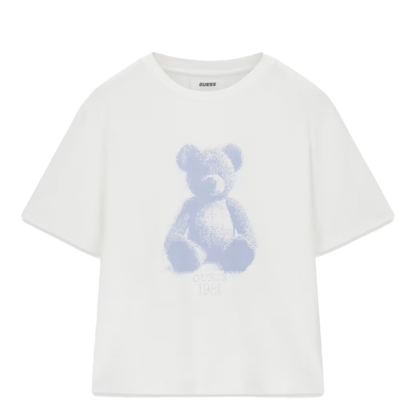 Guess T-shirts hauts et polos Blanc - T-shirt strass V6YI06 K4273 - XS - Ref 36 €